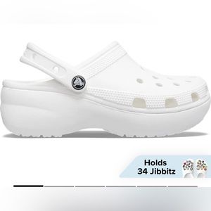 CROCS womens platform clog. W size 6 NWT